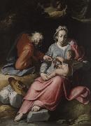 CORNELIS VAN HAARLEM Holy Family oil painting reproduction